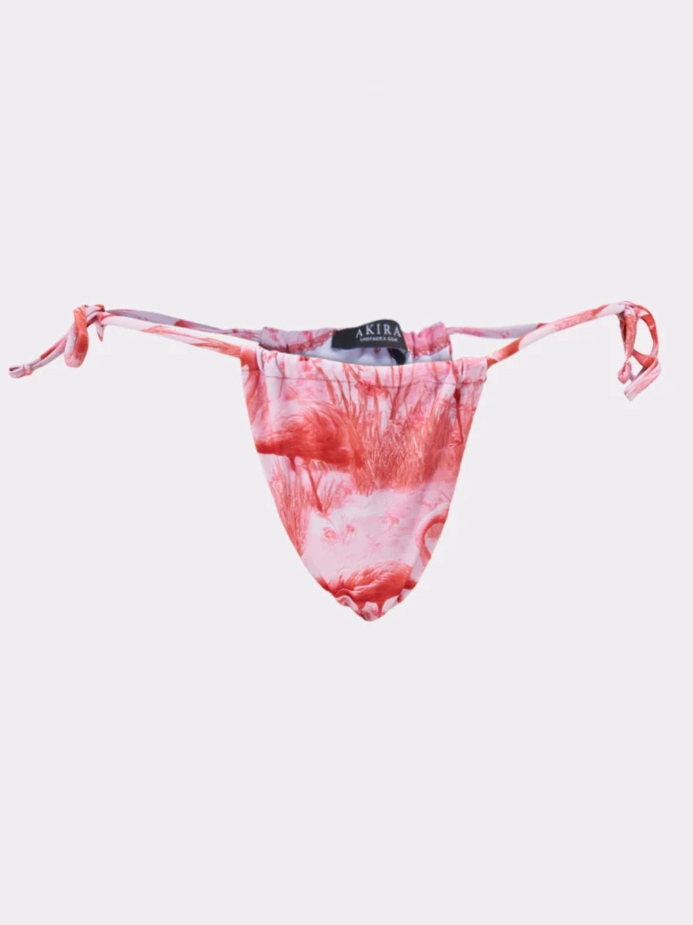 Flamingo Bikini, Skirt, & Scarf 4 Piece Set - Picture 4 of 13